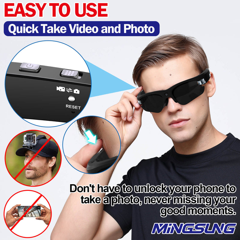 quick take video and photo with video sunglasses