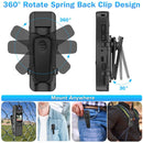 Body Camera with Audio and Video Recording, 6 Hours HD 1296P Body Cam with 180° Rotating Lens, Night Vision, 64G B9 Body Worn Camcorder, Personal Travel, Walking, Police Law Enforcement