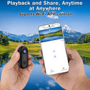 i3 4K Thumb Action Camera, Tiny Size, Mount Anywhere, Small Body Camera with Spring Clip, Portable Vlogging Camera, Hands-Free POV Recording, Helmet Camera for Cycling, Motorcycle (64G-Card, Black)Only Ship To US