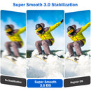 SU8 4K 60fps Underwater 66ft Waterproof Action Camera with Image Stabilization,Timelapse Record, Prerecord,8X Zoom,170° Wide Angle, Two Screen,Sports Video Camera with WiFi (Only Ship to the US))