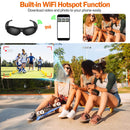 SIXMOU MS35 APP Sports Video Sunglasses, HD1080p Camera, Videos and Photos Easy Download to Your Phone, Share with Your Friends and Family Immediately(Include 32G Memory Card)